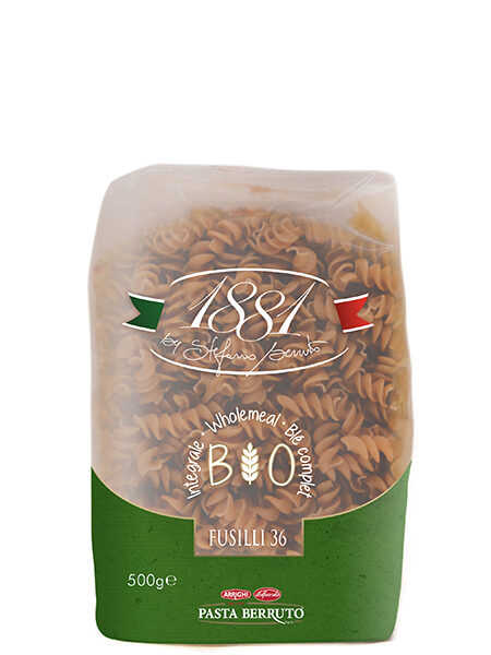 1881 Fusilli Whole wheat Organic Pasta 500g